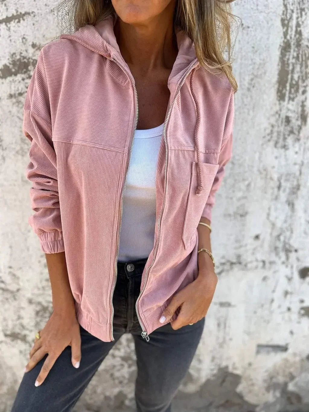 Averie Corduroy Hooded Jacket™