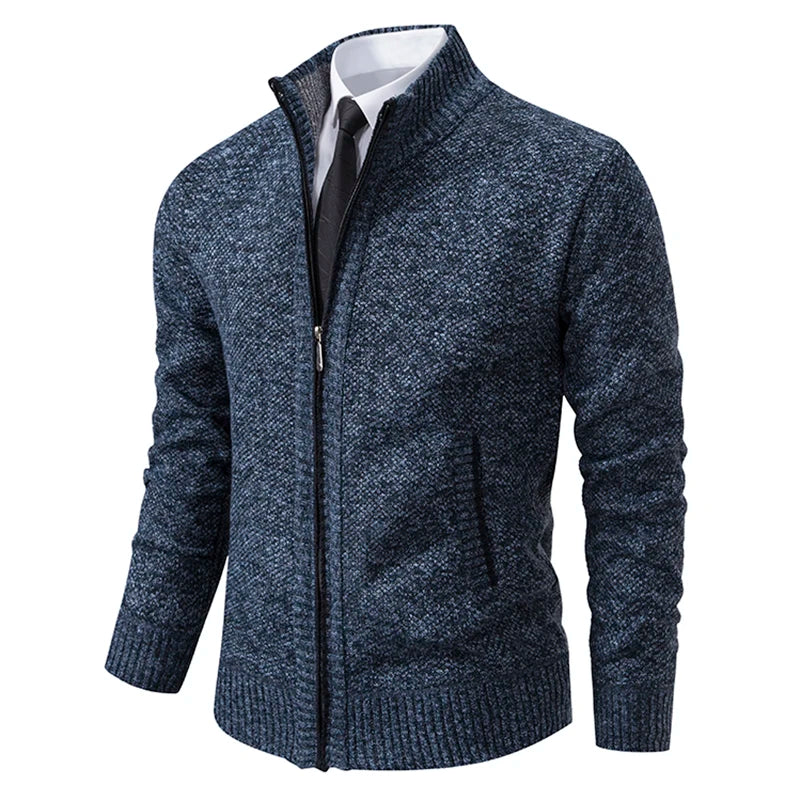 Oxford Full-Zip Sweater