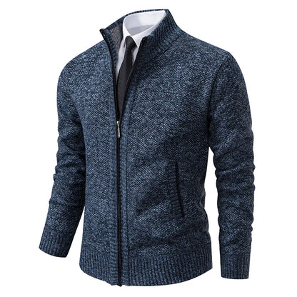 Oxford Full-Zip Sweater