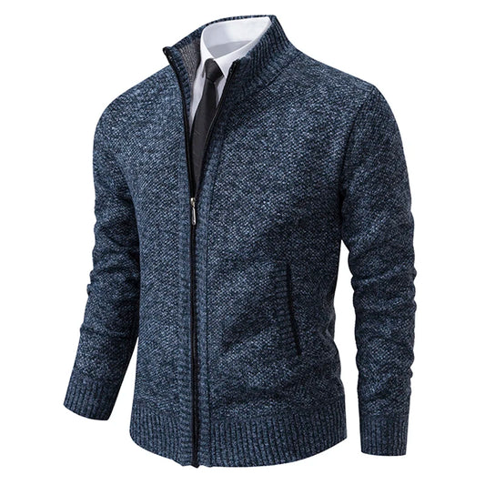 Oxford Full-Zip Sweater