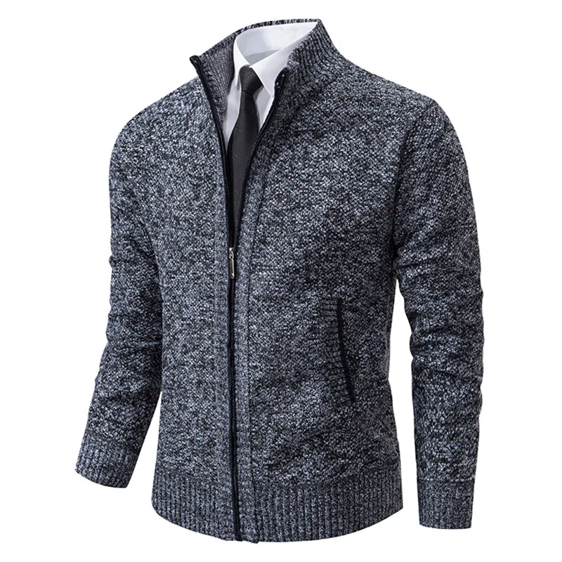 Oxford Full-Zip Sweater