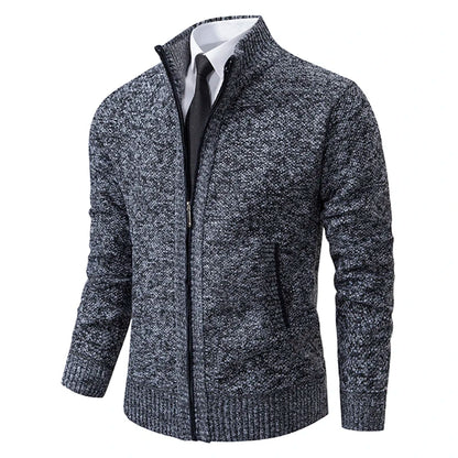 Oxford Full-Zip Sweater